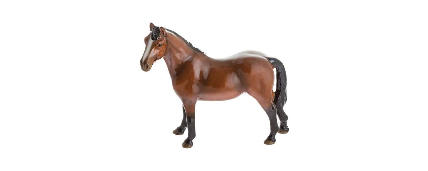 John Beswick Reiten Pony Bay Pferd JBH48 Figur Neu Ovp Geschenk Geschenk 