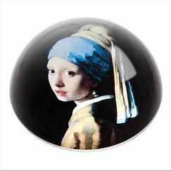 Vermeer - Girl With The Pearl Earring Paperweight
