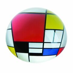 Mondrian Composition with Red Plane Paperweight