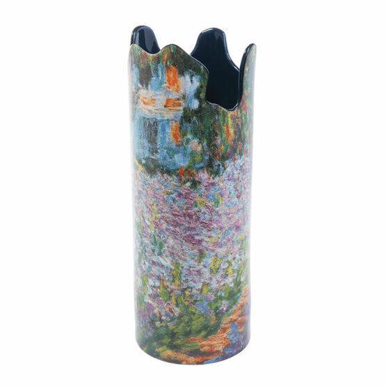 Monet Irises in Garden Vase